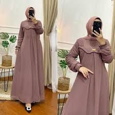 Gamis Bahan Crinkle Ld 110